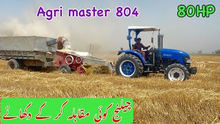 Agri master tractor with YTO engine wheat straw upper blur machine performance [upl. by Steve]