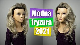 Modna fryzura w stylu lat 80tych Trend 2021roku [upl. by Teodora]