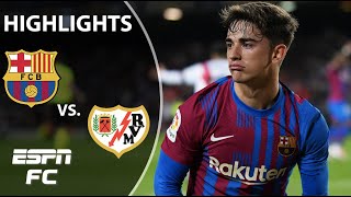 Barcelona SHOCKED in 10 defeat to Rayo Vallecano  LaLiga Highlights  ESPN FC [upl. by Nhguaval860]