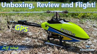 The NEW F180v2 GPS RC Helicopter Unboxing and Review by Jeff West [upl. by Stanislaw]