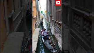 Explore Venices Secret Canals By Gondola Must See  Travel Vlog shorts [upl. by Esadnac]