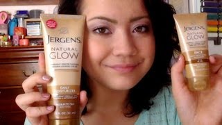 Review  Jergens Natural Glow Lotion Face amp Body [upl. by Aikemot]