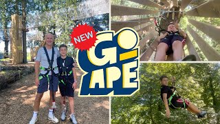 GO APE  Treetop Challenge BRAND NEW Chelmsford Essex  High Ropes Course with Zip Lines [upl. by Onafets800]