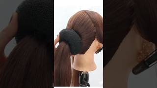 easy juda hairstyle for saree hairstyle bunhairstyle [upl. by Tedmann]