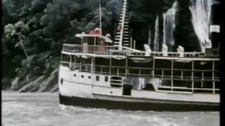 Ship vs Rapids  from making of quotFitzcarraldoquot  HQ [upl. by Akcinat]