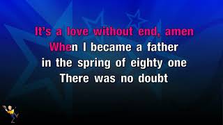 Love Without End Amen  George Strait KARAOKE [upl. by Oina]