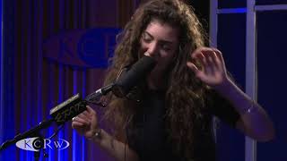 Lorde performing quotRoyalsquot Live on KCRW [upl. by Tevis199]