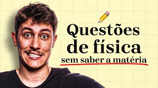 Fazendo Questões de Física Sem Saber a Matéria  LIVE 03 [upl. by Ramal376]