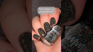 what happens if I add matte top coat to flash reactive nail polish 👀🤯 glitternails [upl. by Gustavo]