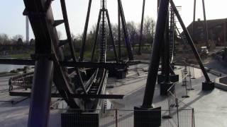 Heide Park Soltau Neuheit 2011 Dive Coaster quotKrakequot erste Aufnahmen  720p [upl. by Anitac]