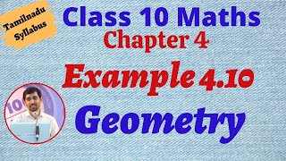 TN New Syllabus Maths Class 10  Example 410  Geometry  வடிவியல் [upl. by Terag]