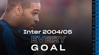 EVERY GOAL  INTER 200405  Adriano Vieri Martins Recoba Cruz Stankovic and many more ⚽⚫🔵 [upl. by Losiram]