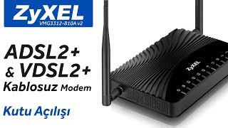 Zyxel ADSL2  VDSL2 Modem Kutu Açılışı [upl. by Olivie460]