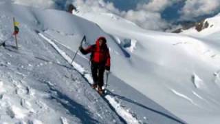 Monte Rosa  Capanna Margherita mt 4554 scialpinismo  14 luglio 2010 [upl. by Lateehs]