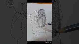 Pencil drawing easy 😍 shortvideo [upl. by Fermin519]