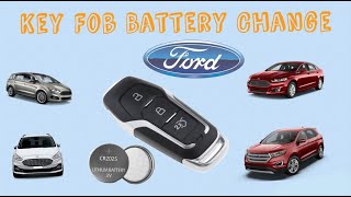 How to change Ford keyless remote key battery  Mondeo mk5 Edge Galaxy Smax mk2 Mustang Fusion [upl. by Aeet451]