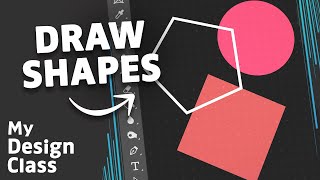 How to CREATE BASIC SHAPES in Photoshop [upl. by Alrac310]