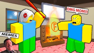 OOPS I Failed my Math Test in ROBLOX Funny Moments PART 6 ALL ENDINGS  Bacon Strong [upl. by Kean]