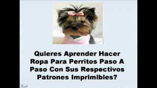 Aprende Hacer Vestidos Para Perros Paso A Paso Con Patrones [upl. by Ymac]