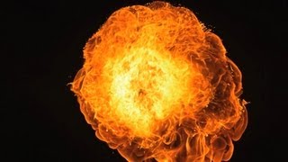 Free Slow Motion Footage Roaring Fireball [upl. by Idaline]