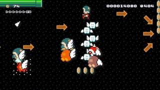 つばさがないのはマリオだけ by falcon  SUPER MARIO MAKER  No Commentary [upl. by Nnaael778]