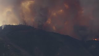 Airport Fire in Trabuco Canyon burns 9000 acres [upl. by Aikam]