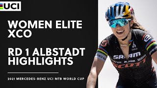 Round 1  Women Elite XCO Albstadt Highlights  2021 MercedesBenz UCI MTB World Cup [upl. by Eneiluj]