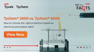 Permeation Performance Comparison Tychem® 2000 vs Tychem® 6000 [upl. by Bartholemy]