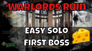 Easy Solo First Boss Cheese  Warlords Ruin Dungeon  Cage Exploit Skip Death Spike Mechanic [upl. by Leiand]