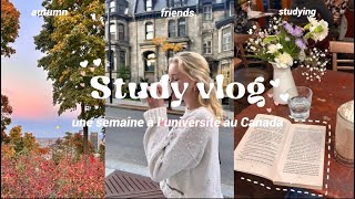 Study vlog  une semaine à l’uni au Canada travail amis cafés fall activities…🍂🌷🫶🏻 [upl. by Tracie]