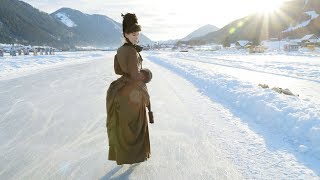 Ice Skating In A c 1887 Victorian Attire [upl. by Aenet]