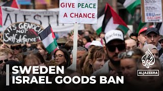 Sweden’s Israel goods ban Gothenburg plans occupying power law [upl. by Tletski]