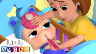 Baby Got Sick  Sick Song  Nursery Rhyme by Little Angel [upl. by Eedia981]