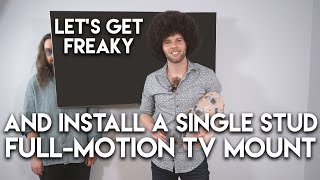 How to Install a Single Stud Full Motion TV Mount Yall The Best DIY TV Mount featuring Rob Boss [upl. by Vogel609]