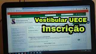 ATUALIZADO INSCRIÇÃO VESTIBULAR UECE PASSO A PASSO [upl. by Ratep]