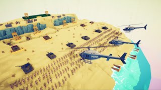 150x NATO SOLDIER ATTACK TO REBELS BASE  Totally Accurate Battle Simulator TABS [upl. by Llednik]