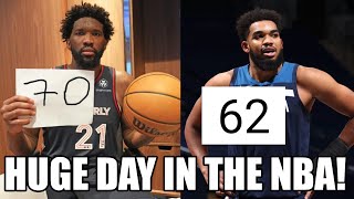 The NBA Is CRAZY Joel Embiid Scores 70 amp KAT Scores 62 [upl. by Bigler]