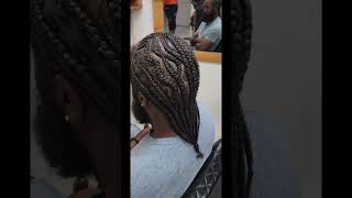 Men braids Cornrow hairstyle foe men [upl. by Crawley494]