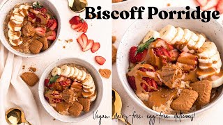 Biscoff Porridge Recipe  Vegan healthy breakfast  The Chestnut Bakery [upl. by Elaval]