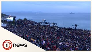 Anzac dawn service at Gallipoli sees biggest turnout in 8 years [upl. by Ayerim182]