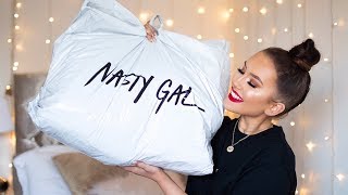 HUGE SPRINGSUMMER TRY ON CLOTHING HAUL 2019  NASTY GAL amp MOTEL ROCKS  Hannah Renée [upl. by Yart]