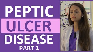 Peptic Ulcer Disease Nursing Pathophysiology Treatment  Gastric Ulcer vs Duodenal Ulcer Part 1 [upl. by Krantz416]