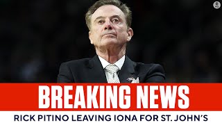 Rick Pitino LEAVING Iona for St John’s Head Coach Job  CBS Sports [upl. by Ridglea]