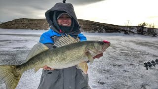 Mobridge Annual Ice Fishing Tournament Ice Fishing Lake Oahe [upl. by Ayidan413]