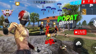 Popat Popat Popat  Solo Vs Squad Rank Push 👿❤️ Free Fire Live ❤️❤️ [upl. by Ariada]