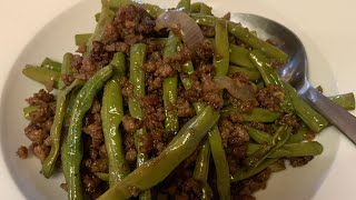 String Beans with Ground Beef [upl. by Ralat]