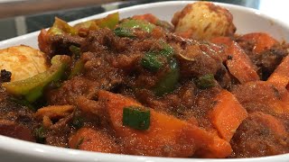 How to make Ghanaian LAMB Stew  Easy lamb stew recipe [upl. by Rexanna]