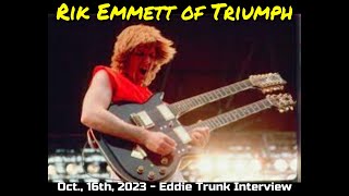 Rik Emmett of quotTriumphquot  Part 1 Interview Oct 16th 2023 [upl. by Marcus]