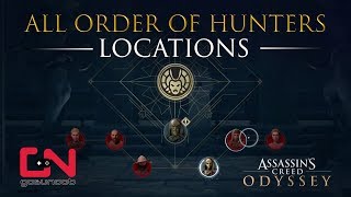 AC Odyssey  Legacy of the First Blade  All Order of Hunters  Order of Ancients Locations [upl. by Ronacin]