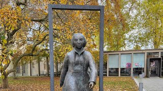 Walking through a Park towards Schlosskirche in Lutherstadt Wittenberg [upl. by Huang]